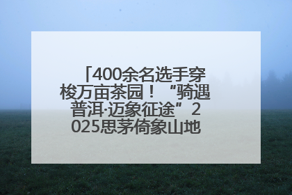 400余名选手穿梭万亩茶园！“骑遇普洱·迈象征途”2025思茅倚象山地自行车赛圆满举行