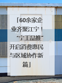 60余家企业齐聚江宁！“宁工品推”开启消费惠民与区域协作新篇